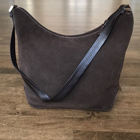 Lauren Ralph Lauren Handbags - Ralph Lauren suede hobo in chocolate brown